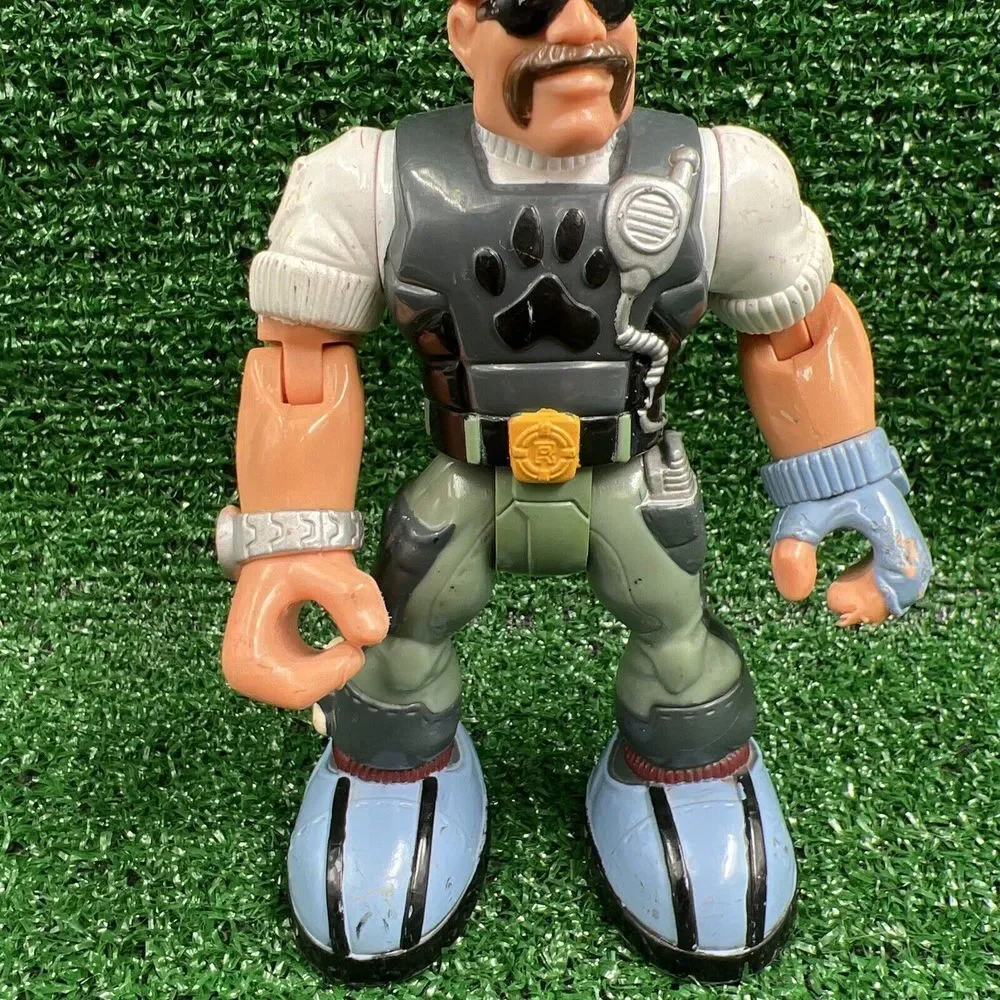 Mattel Fisher Price‎ Rescue Heroes BILL BARKER K9 Police 1999 Action Figure 6.5